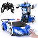 Voiture RC - Voiture robot transformable - Police - Télécommande avec reconnaissance gestuelle - Voiture de police - 2 batteries