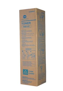 Konica Minolta TN-614C Cyan Toner Cartridge - Bizhub Pro C 65 hc - A0VW454