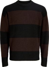 JACK & JONES Soho Ollie Knit Crew Neck Regular Fit Heren Trui Wolmengsel Zwart