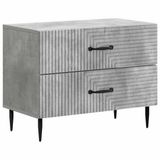 vidaXL Nachtkastje Betongrijs 62 x 34,5 x 47,5 cm Bewerkt hout