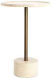 Light & Living Bijzettafel Civita - Bruin - Ø37x49cm - Beton/Metaal