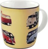 BRISA VW Collection - Volkswagen Keramiek Koffie-Thee-Cappuccino-Kop-Mok-Haferl Mok voor Keuken T1, T2, T3, T4, T5, T6 Bulli Bus (370 ml/Bulli chauffeur/Kleur)