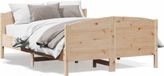 Maison Exclusive - Lit avec matelas, 150 x 200 cm, bois de pin massif