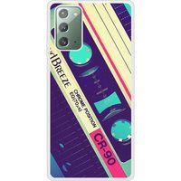 Samsung Bedrukt siliconen hoesje compatibel met Galaxy Note 20 Cassette Vintage