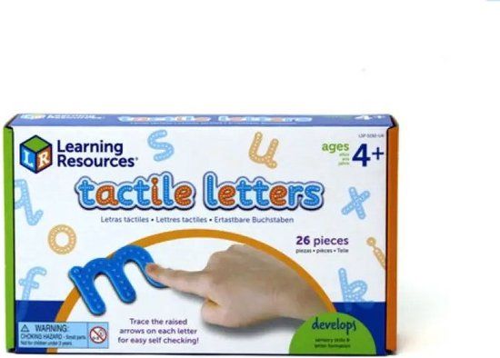 Learning Resources Tactiele letters (26 st.) Tastbaar alfabet - Leren rekenen - 2+ jaar