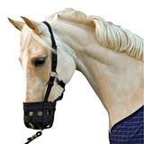 HKM Nylonhalster Met Muilkorf Zwart Pony