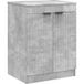 Maison Exclusive Armoire de salle de bain exclusive, couleur gris béton, dimensions 54 x 41 x 70 cm, en matériau composite bois