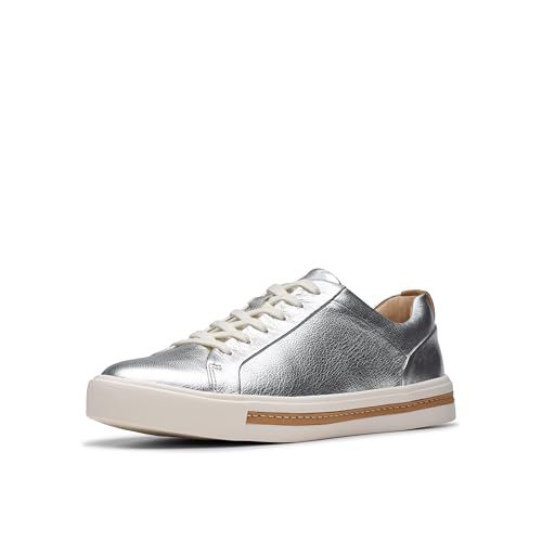 Clarks Un Maui Lace Sneakers voor dames, Metaal, 38 EU