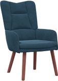 vidaXL - Fauteuil - Blauw - 63 x 67 x 94 cm - Fluweel