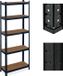 Merkloos Relaxdays Stellingkast - 500 kg - Staal - 180 x 70 x 30 cm - 5 Planken - Zwart