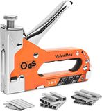 ValueMax Pistolet à rivets 3 en 1 avec 3000 rivets, agrafeuse manuelle pour agrafes type 140, 28, 8, idéal pour rénovations, rembourrage, décoration, meubles