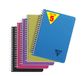 Clairefontaine 329546C Collectie Linicolor Intensive Pak met 5 Notitieboeken met Spiraalbinding - A5 14,8x21 cm - 180 Pagina's Kleine Ruitjes - Wit Papier 90 g - Polypro Omslag - Willekeurige Felle Kleuren