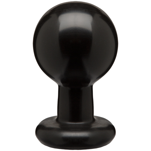 Black Rose Round Butt Plug Large