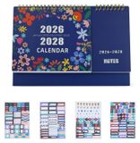 Merkloos 3-Jaren Familie Kalender 2026-2028 met Stickers
