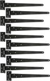 Alberts 829940 kruisscharnier | zwarte dompellak | band 397 x 46 mm | scharnier 90 x 40 mm | Set van 10