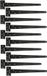 Alberts 829940 kruisscharnier | zwarte dompellak | band 397 x 46 mm | scharnier 90 x 40 mm | Set van 10