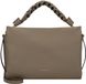 Coccinelle Sac à main en cuir Sac bandoulière Boheme Grana Double Hand Bag Warm Taupe / Rosette