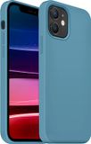 Coverzs Luxe Liquid Silicone case iPhone 12 / 12 Pro Bleu clair