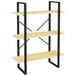 VidaXL Boekenkast met 3 schappen 80x30x105 cm massief grenenhout