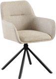 CLP Tipton Eetkamerstoel - Stof/taupe