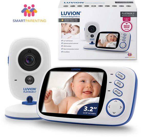 LUVION Platinum 3+ Babyfoon met Camera - Uitbreidbaar - Premium Baby Monitor