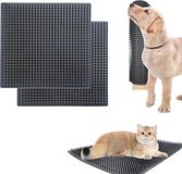 Merkloos / Sans marque Wan GmbH Zachte krabmatten voor honden en katten - 2 stuks, kraspreventie voor muur en meubels, 30 x 36 cm