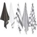 W5 Set de cuisine et serviettes, 5 pièces. (Gris)