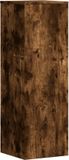 vidaXL Plantenstandaard 33x33x100 cm bewerkt hout gerookt eikenkleurig