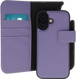 imoshion Hoesje - Geschikt voor Apple iPhone 16 - Uitneembare 2-in-1 Luxe Bookcase - Paars