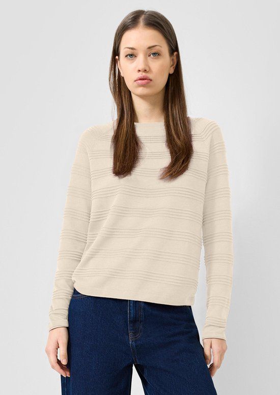 QS s.Oliver Gebreide trui - beige