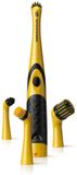 SonicScrubber Pro Jeu de brosses de nettoyage pour voitures, vélos, bateaux, jaune