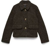 VERO MODA VMELENAHOLLY SHORT JACKET BOO Femme Doudoune L Polyester Chocolate Torte