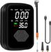 NCD E-Commerce Handel GmbH Pompe à air électrique 4000 mAh, pompe à vélo 150 psi avec manomètre, compresseur de batterie portable, mini-gonfleur de pneus pour voiture, moto, vélo, ballon, banque d'alimentation USB, multifonctionnel