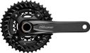 Shimano Deore MTB FC-M6000 Crankstel 3x10-speed 40-30-22T zwart 175mm
