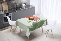 Bonamaison Tafelkleed, Anti-Mold, Sneldrogend, Waterdicht, 100% Polyester Tafellaken, 140cm x 140cm - Ontworpen en Vervaardigd in Turkije