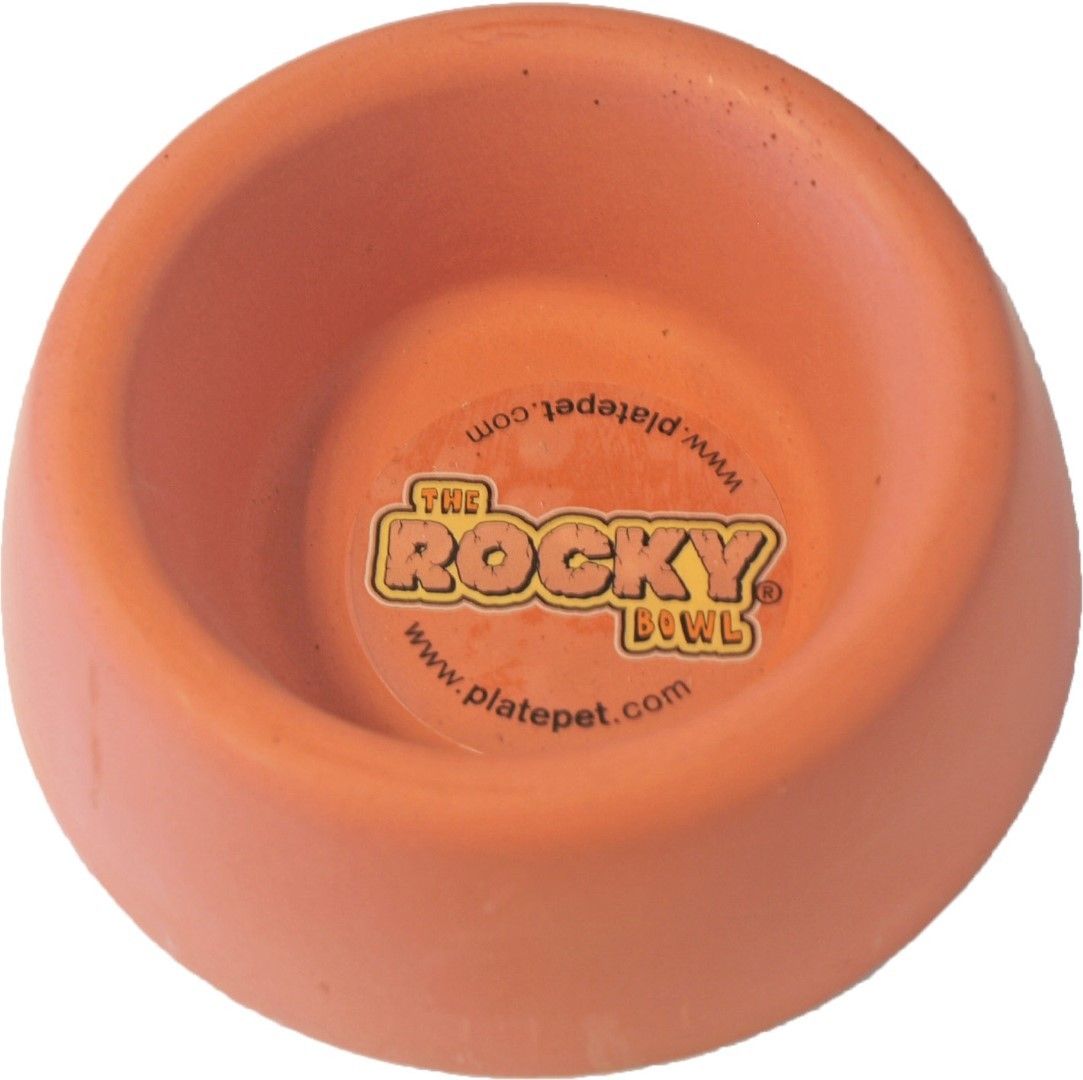 Gebr. de Boon Konijnen eetbak beton rond 12 cm - oranje