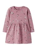 NAME IT NMFVILISA LS DRESS Jurk Meisjes Maat 92 Katoen Gebloemd Lilas