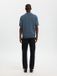 Selected SLH Mattis SS Linen Blend Open Polo Blue Mirage XXL