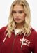 Superdry Athletic Essentials Relaxed Crop Hoodie Dames Bordeaux Rood Maat 16