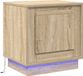 vidaXL Nachtkastje Sonoma Eiken 44 x 34,5 x 45 cm Bewerkt Hout