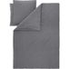 LIVARNO® Parure de lit en mousseline premium, 240 x 220 cm (Gris foncé)