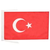 Turkije AZ FLAG Turkije Vlag 45x30 cm koorden