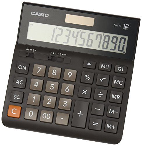 Casio DH-12-BK - Bureaurekenmachine - Zwart