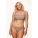 Annadiva Swim strik bikinibroekje Sparkling taupe