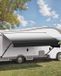 VEVOR RV Luifel 549cm Handmatige Caravan Luifel Buiten Luifel Privacy Scherm Zwart