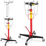 tectake® Hydraulische Transmissiekrik - Werkhoogte: 113 - 192 cm - Versnellingsbak Krik - Motorheffer tot 500 kg - Brdiening met Voetpedaal en Handwiel - Gewicht: 38 kg