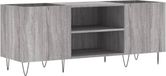 vidaXL Platenkast 121x38x48 cm bewerkt hout grijs sonoma eikenkleurig