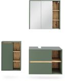 Vicco Badkamermeubelset Viola, Groen/Artisanaal eiken, 3-delig