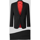 HUGO pour Hommes. 50540141 Arti-Hesten costume noir (98), Décontracté, Fête, Classique, Polyester