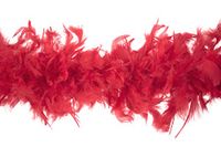 Trimits Marabou-verenboa, Rood 1,8 m x 12 cm